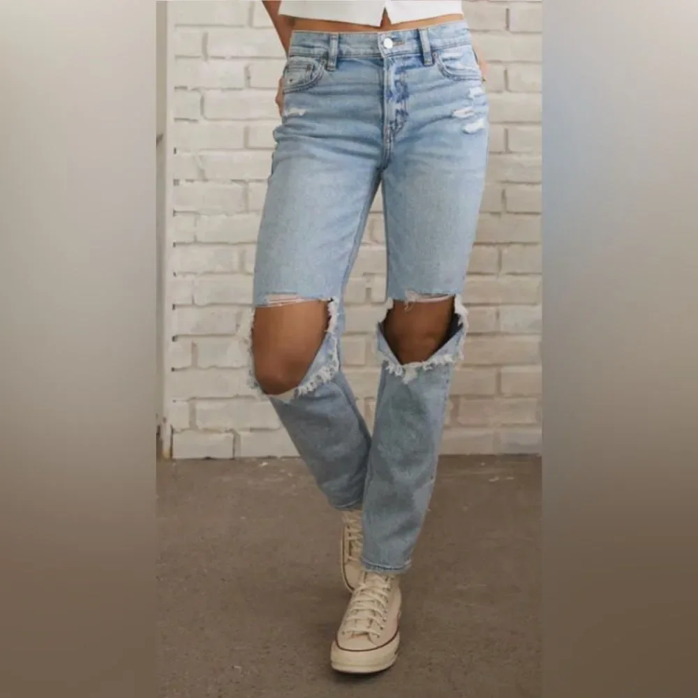 PISTOLA Classic Mid-Rise Light Blue Women’s Jeans; Size 30